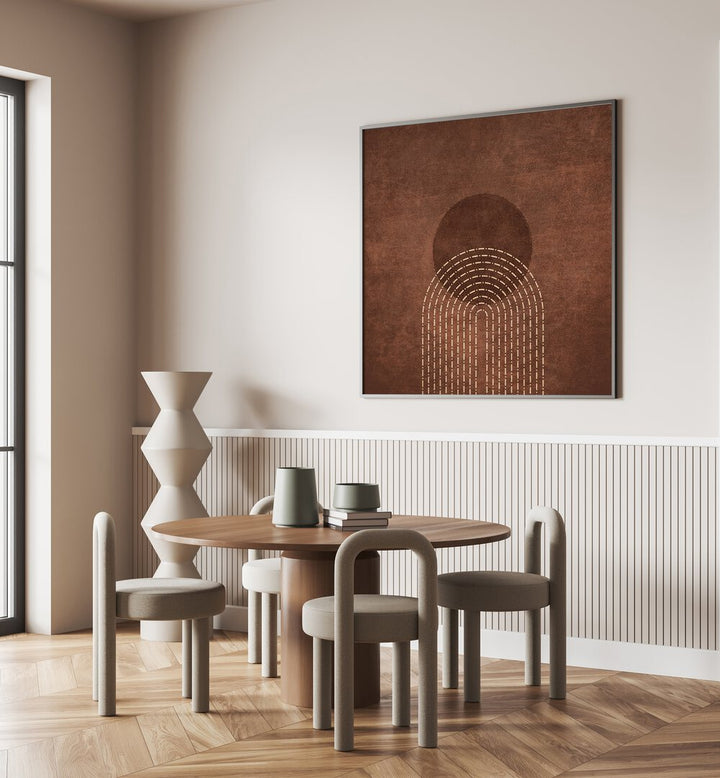 Transform your space with RAINBOW GATE DOTS, BOHO ART PAINTINGS by Emel Tunaboylu for a chic gallery vibe.