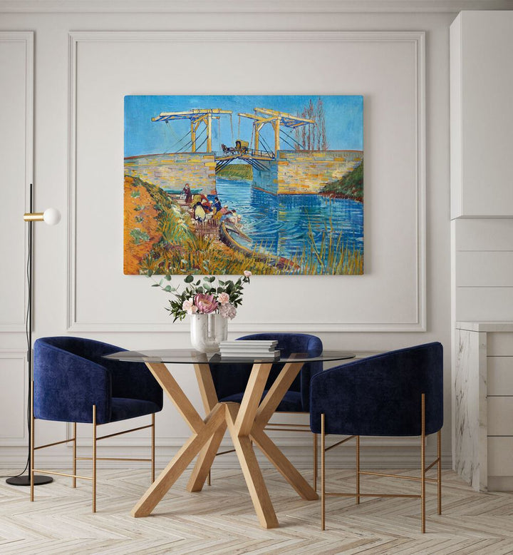 THE LANGLOIS BRIDGE AT ARLES (1888)- A FAMOUS PAINTING ,  VINTAGE PAINTINGS