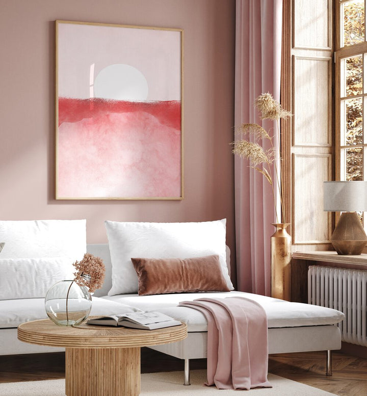 MINIMAL LANDSCAPE PINK I adds elegance to your space with soft pink hues and minimalist design, perfect for tranquil settings.