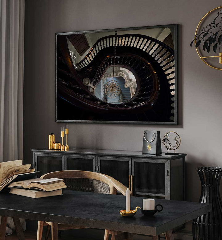 SPIRAL STAIRS , PHOTOGRAPHY PRINTS