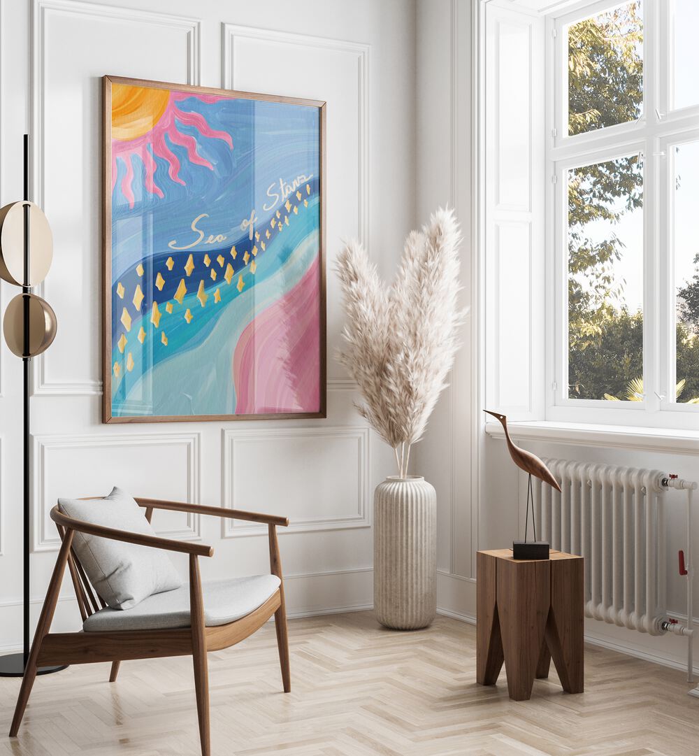 Brighten your child's space with SEA OF STARS, KIDS ROOM PAINTINGS, inspiring creativity and motivation.