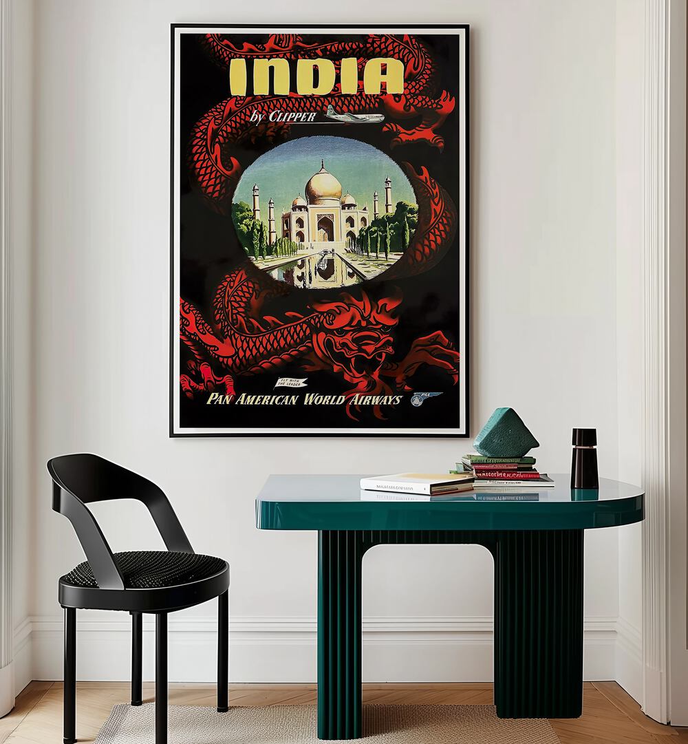 Captivating INDIA I, VINTAGE TRAVEL POSTERS showcasing India's rich heritage, perfect for enhancing any living space.