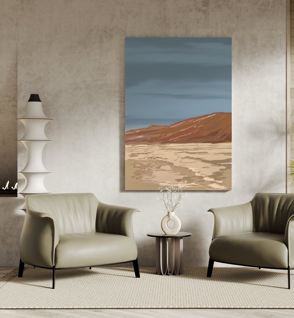 Stunning NAMIBIAN DUNES, LANDSCAPE PAINTINGS enhancing modern decor with desert-inspired beauty. Perfect for any space.