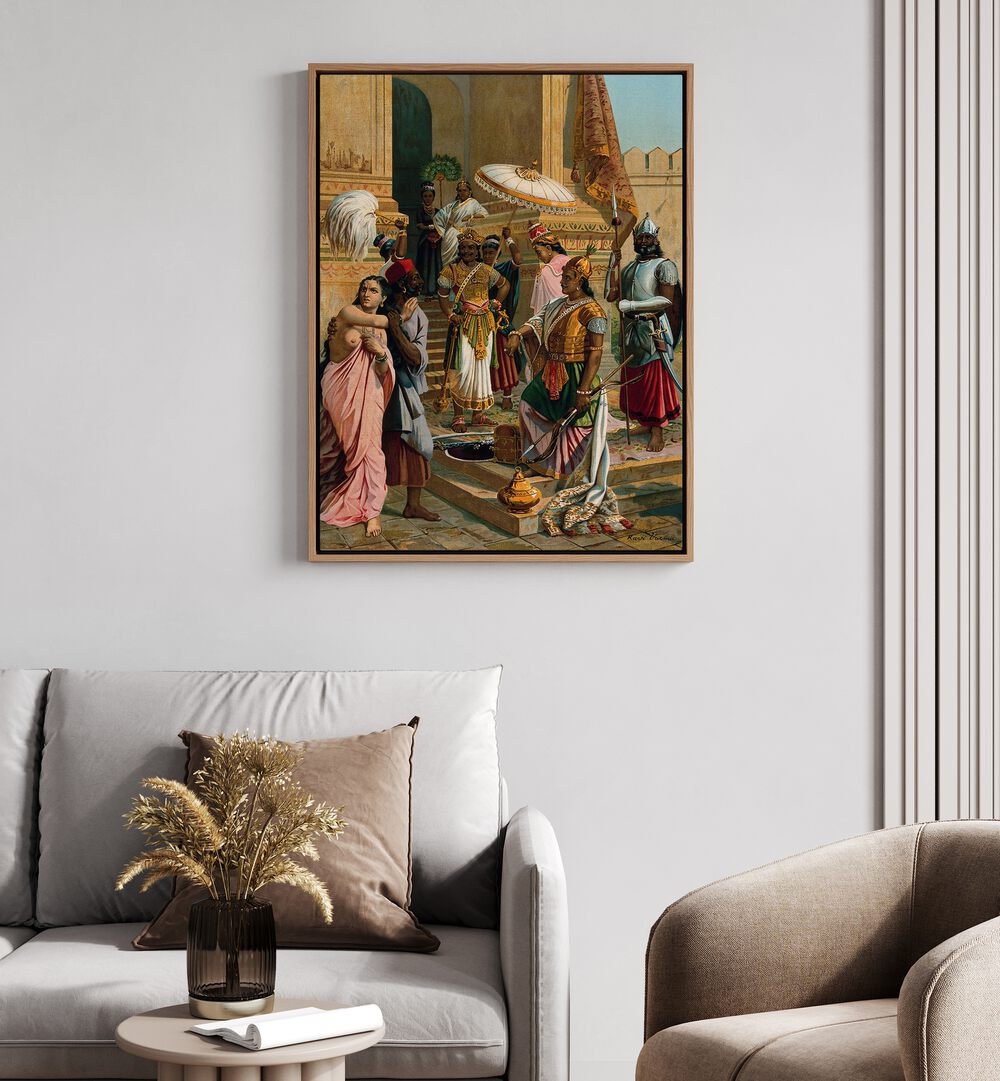 VICTORY OF INDRAJIT , INDIAN ART PAINTINGS