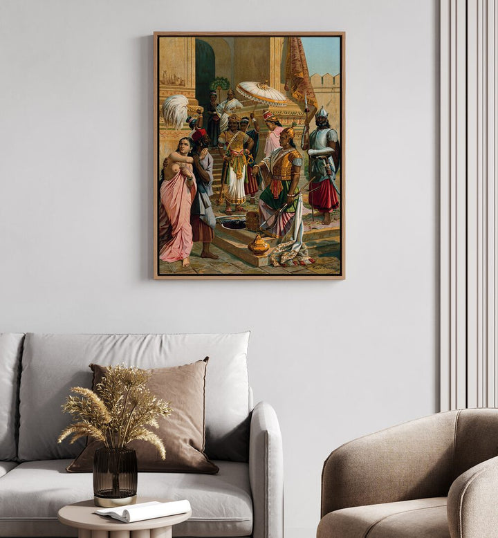 VICTORY OF INDRAJIT , INDIAN ART PAINTINGS