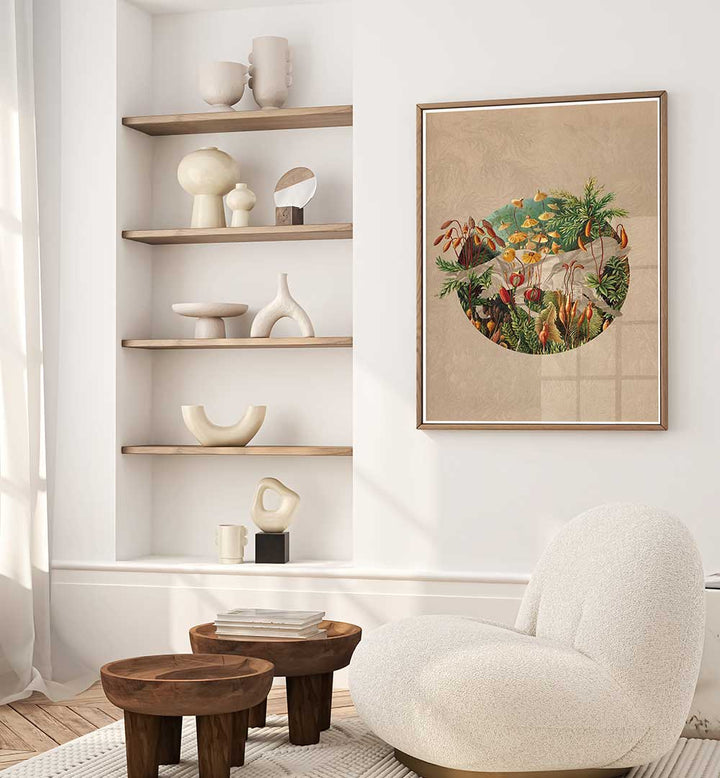 NATURE, FLORAL FLOWER PAINTINGS adorn a stylish interior, enhancing the space with vibrant, botanical artistry.