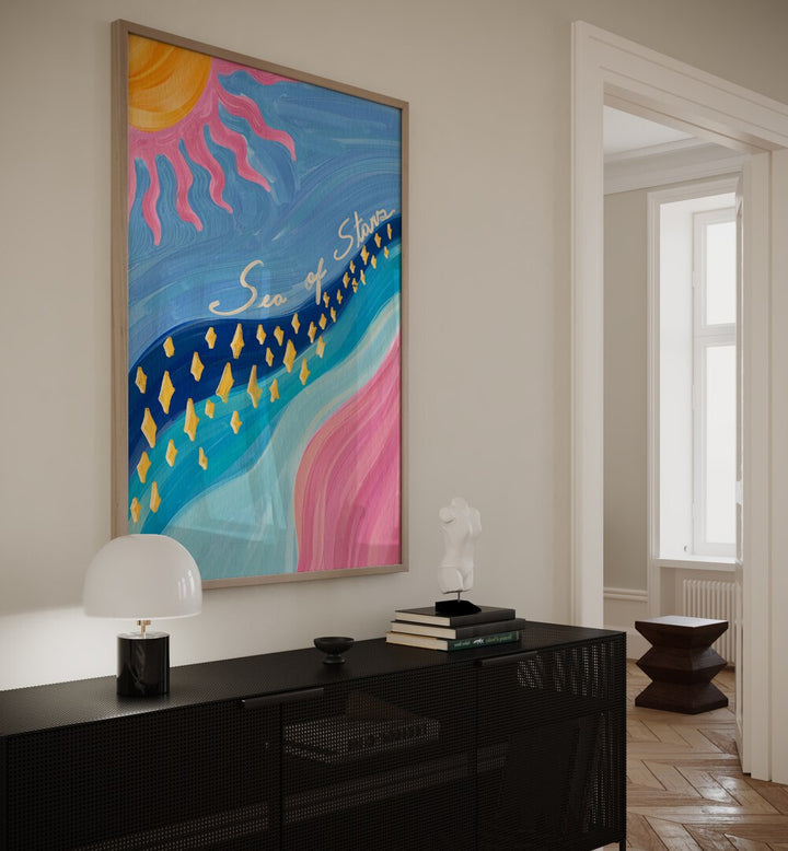 Bright and colorful SEA OF STARS, KIDS ROOM PAINTINGS, perfect for inspiring creativity in children's spaces.