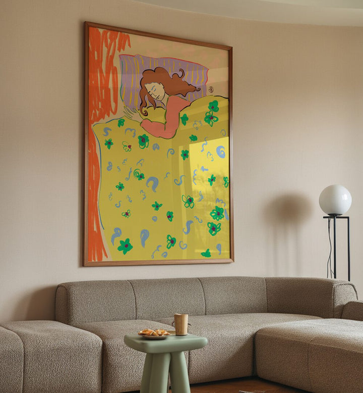 Transform your space with SLEEPING IN, VIBRANT & ELECTRIC ART PRINTS, adding energy and creativity to any room.