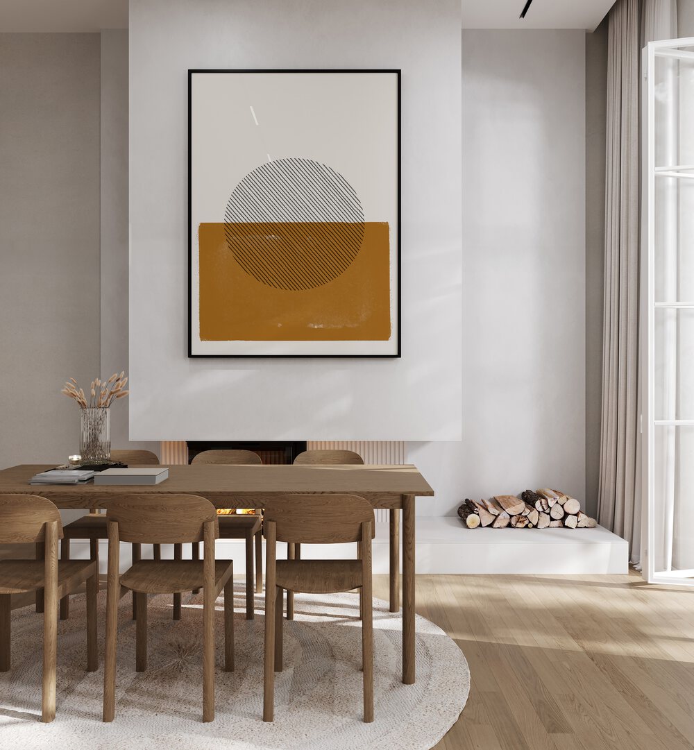 SIMPLE COMPOSITION, BOHO ART PAINTINGS by MIUUS STUDIO enhance modern spaces with style and creativity.