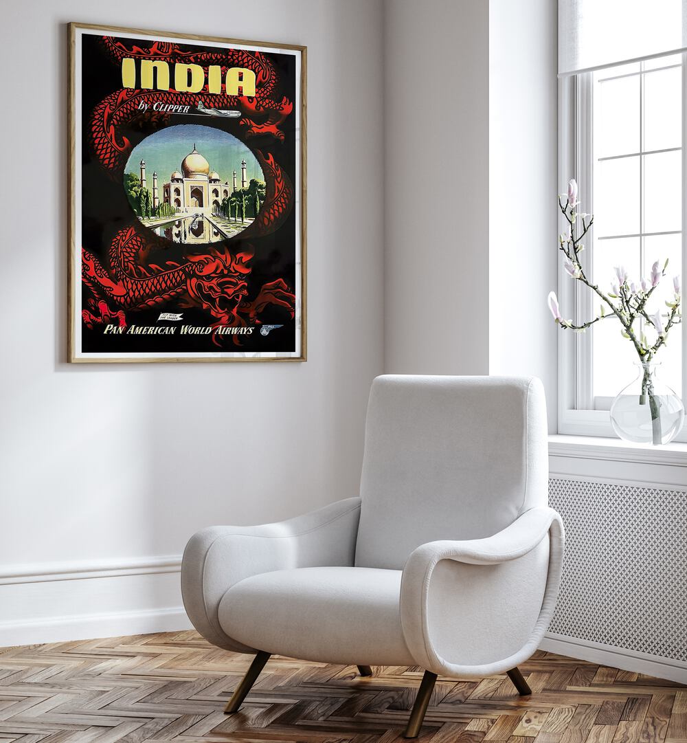 Discover the charm of INDIA I, VINTAGE TRAVEL POSTERS, showcasing India's rich heritage in stylish decor.
