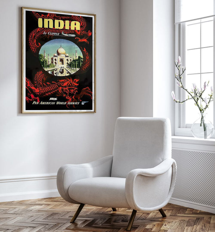 Discover the charm of INDIA I, VINTAGE TRAVEL POSTERS, showcasing India's rich heritage in stylish decor.