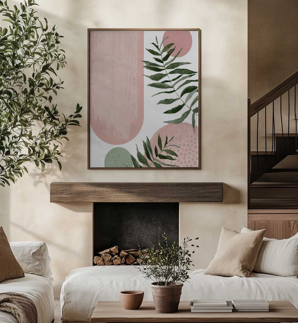 BOHO SHAPES III , BOHO ART PAINTINGS