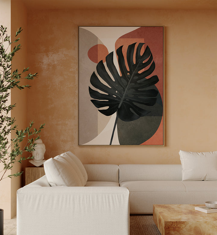 TROPICAL SILHOUETTES , BOHO ART PAINTINGS