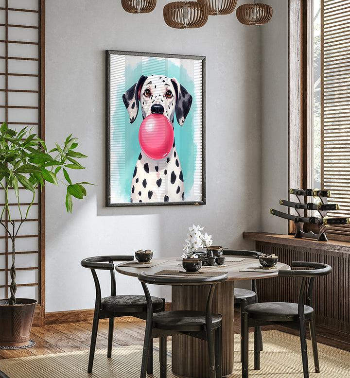BUBBLE GUM DALMATIAN , WILDLIFE PAINTINGS