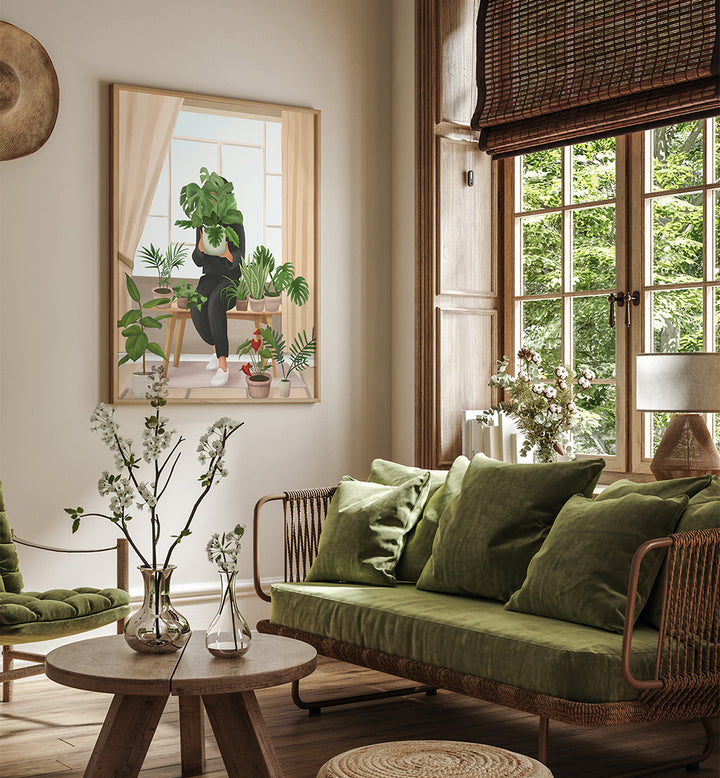 MY LITTLE GARDEN II , BOHO ART PAINTINGS