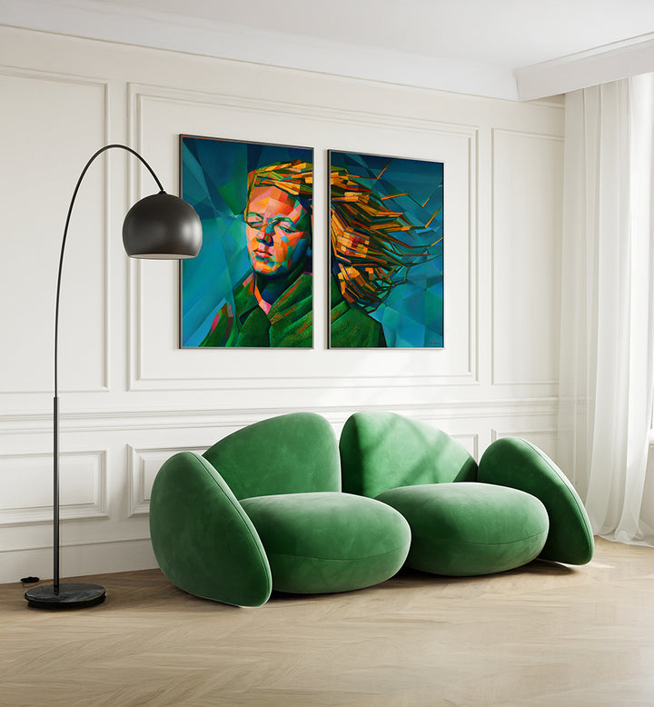 THE DREAMING WIND , SET OF 2 PAINTINGS
