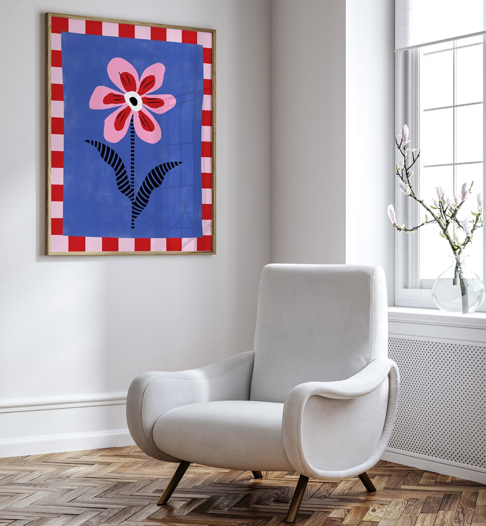 Bright and colorful BEAUTIFUL FLOWER, FLORAL FLOWER PAINTINGS by Elena Ristova enhance any modern interior space.
