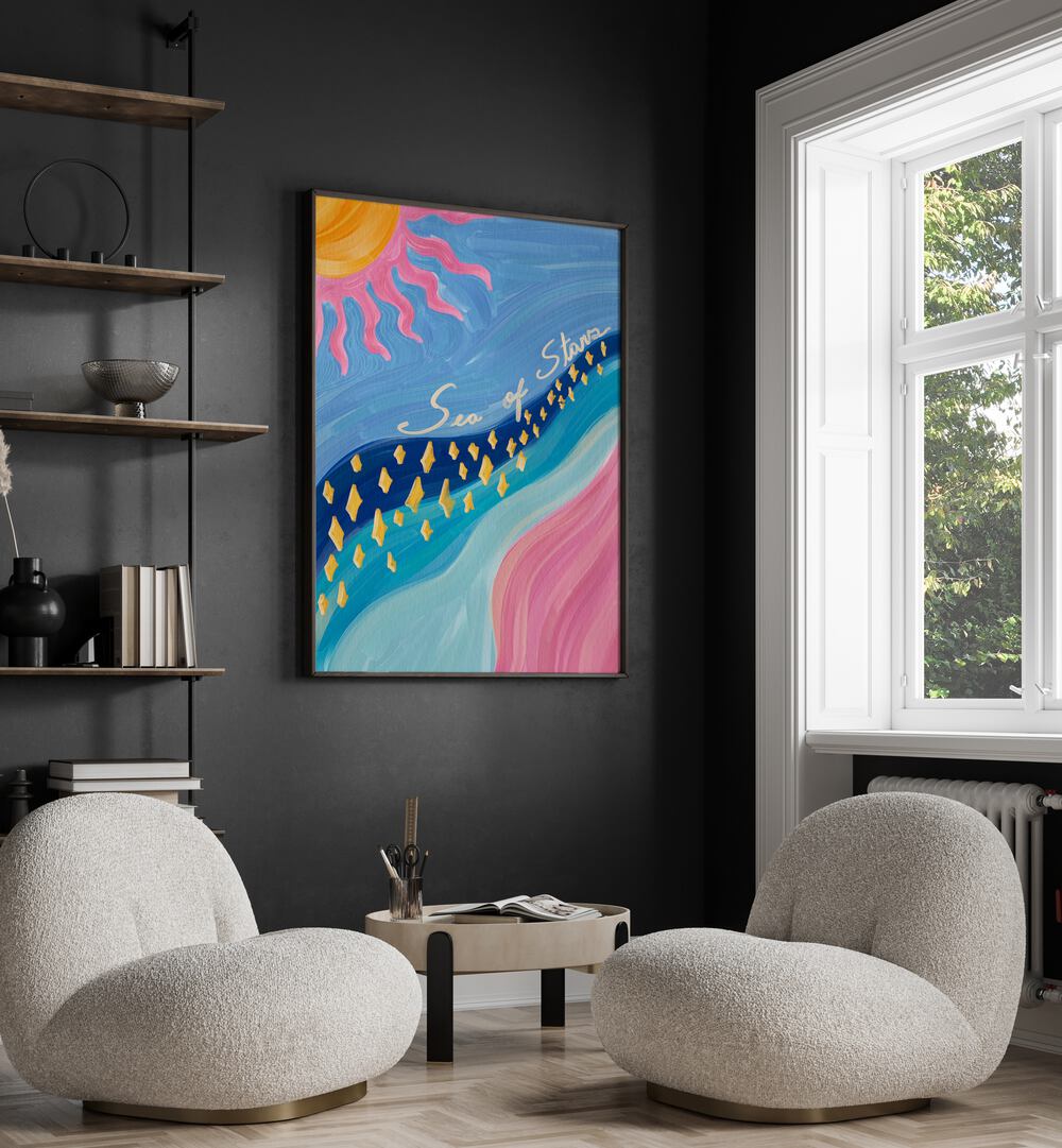 Transform your child's space with SEA OF STARS, KIDS ROOM PAINTINGS, inspiring creativity and motivation.