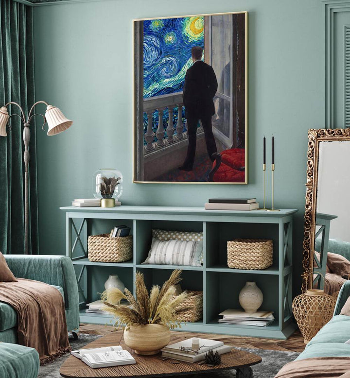 Transform your space with the STARRY NIGHT VIEW, ALTERED ART PRINTS by DIKHOTOMY, capturing cosmic beauty and wonder.