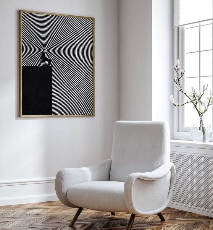 Transform your space with HYPNOSIS, GEOMETRIC ART PRINTS by Underdott, a captivating focal point for creativity.