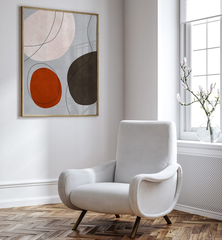 Stylish interior featuring EXPRESSIVE VI, ABSTRACT PAINTINGS, perfect for inspiring creativity in any space.