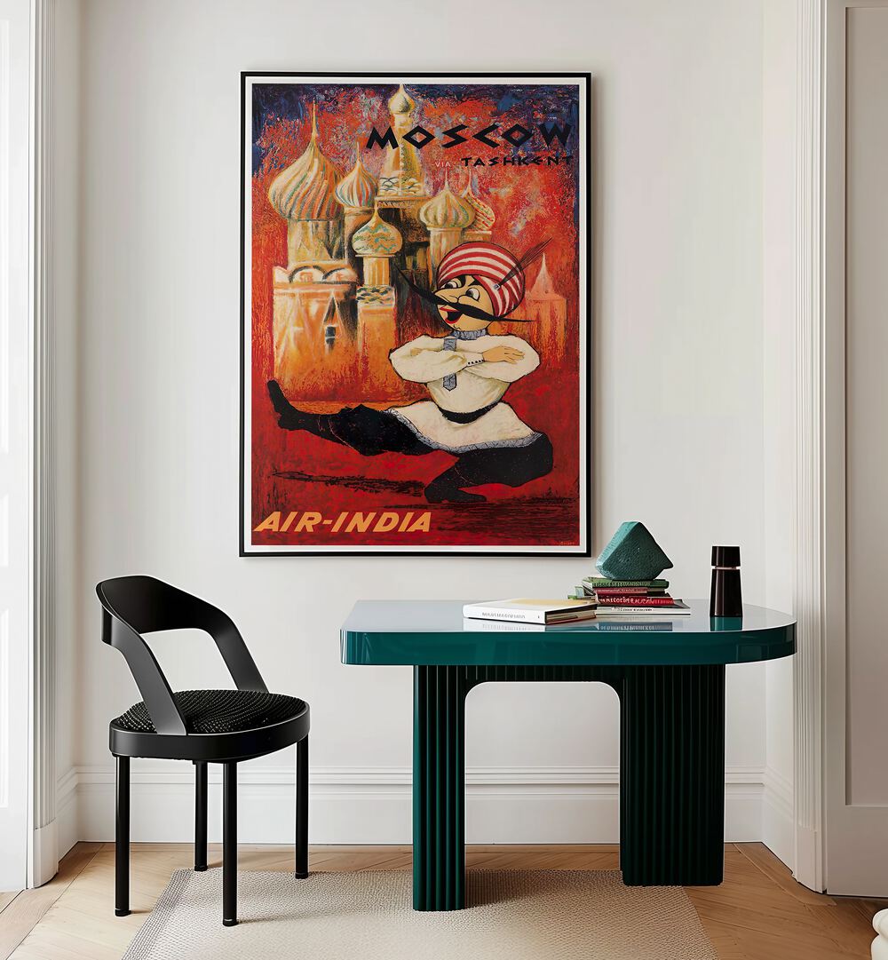 Moscow II, Vintage Travel Posters showcase iconic landmarks with vibrant artistry, perfect for nostalgia lovers.