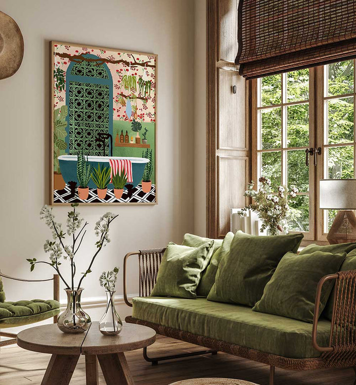 NIGHT BAT , BOHO ART PAINTINGS