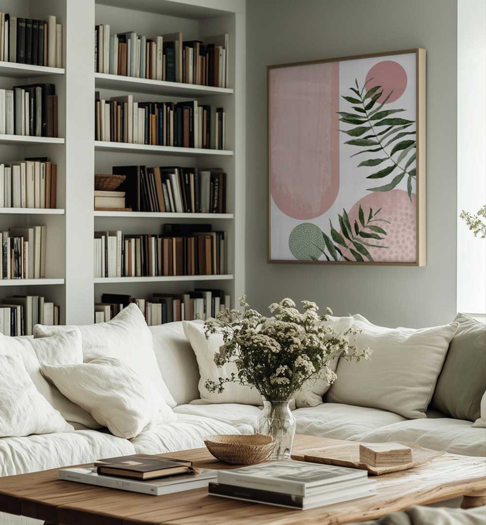 BOHO SHAPES III , BOHO ART PAINTINGS