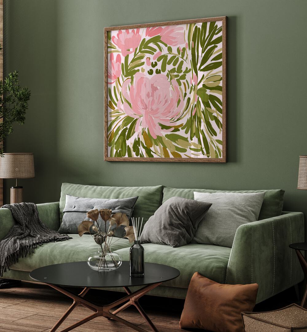 Bright and elegant PROJECT ROSE, FLORAL FLOWER PAINTINGS enhance modern interiors with vibrant floral designs.