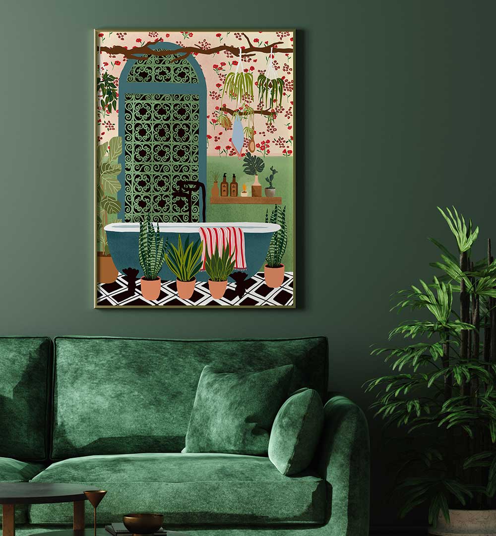 NIGHT BAT , BOHO ART PAINTINGS