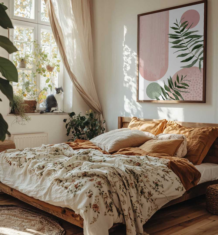 BOHO SHAPES III , BOHO ART PAINTINGS