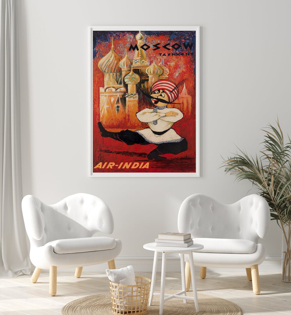 Vibrant MOSCOW II, VINTAGE TRAVEL POSTERS showcasing iconic landmarks and artistry, perfect for any decor.