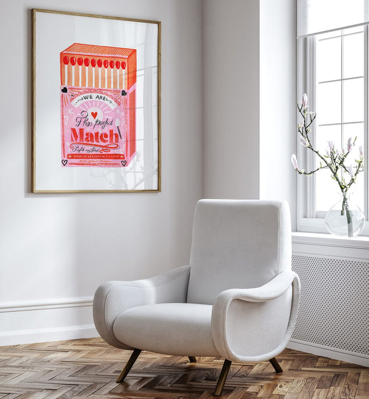 Stylish MATCH BOX, FASHION POSTERS by Baroo Bloom adds elegance to your living space, transforming any room beautifully.