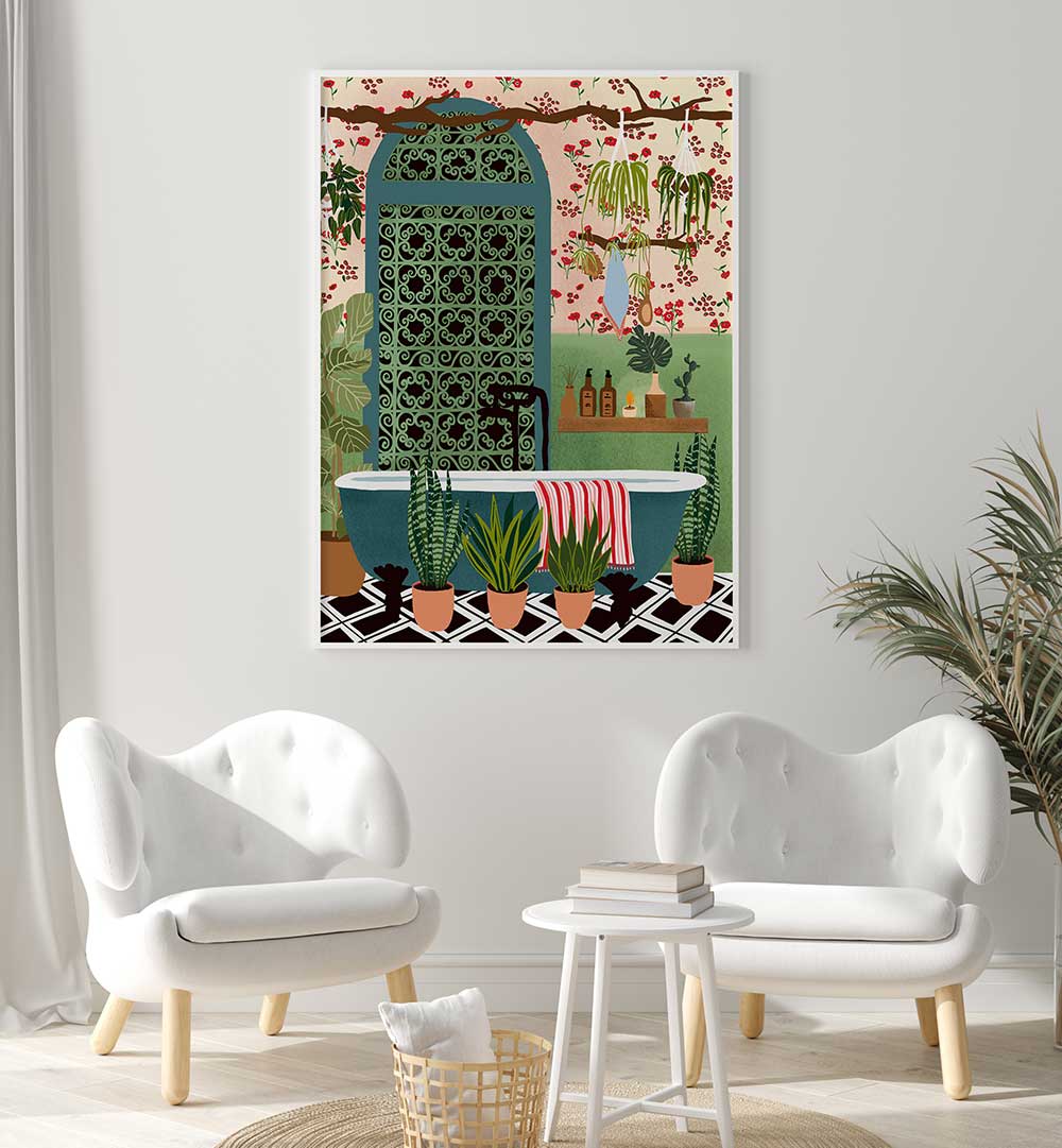 NIGHT BAT , BOHO ART PAINTINGS