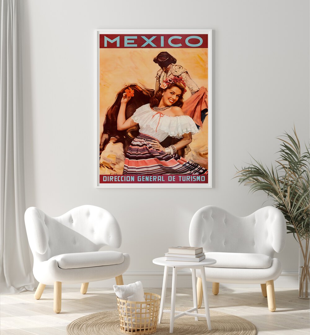 Vibrant MEXICO III, VINTAGE TRAVEL POSTERS showcasing rich culture and colors for a nostalgic travel vibe.