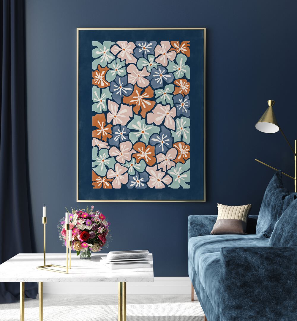 Bright and colorful FLOWERS MARKET, FLORAL FLOWER PAINTINGS by Elena Ristova enhance any room's decor beautifully.