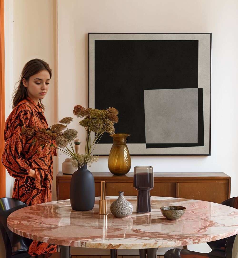 Elevate your space with MODERN SHAPES III, GEOMETRIC ART PRINTS—an elegant fusion of contemporary design.