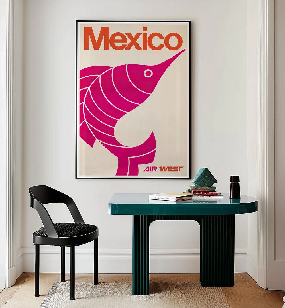 Vibrant MEXICO I, VINTAGE TRAVEL POSTERS showcasing Mexico's culture, perfect for travel enthusiasts and home decor.