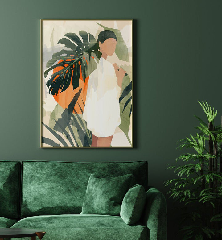 Elevate your decor with JUNGLE 3, BOHO ART PAINTINGS, featuring vibrant colors and a bohemian aesthetic.