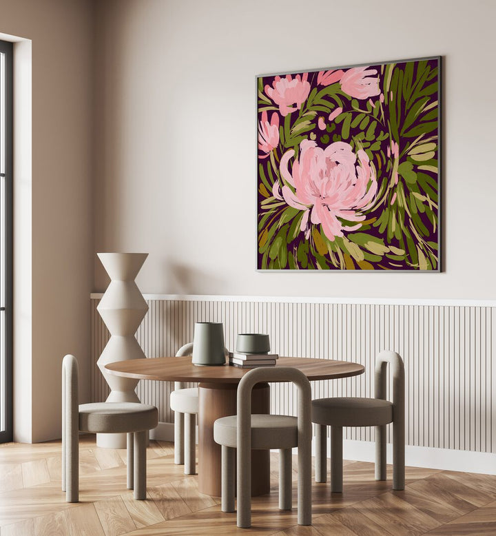Vibrant PROJECT ROSES, FLORAL FLOWER PAINTINGS enhance modern interiors with elegance and color. Perfect for any space.