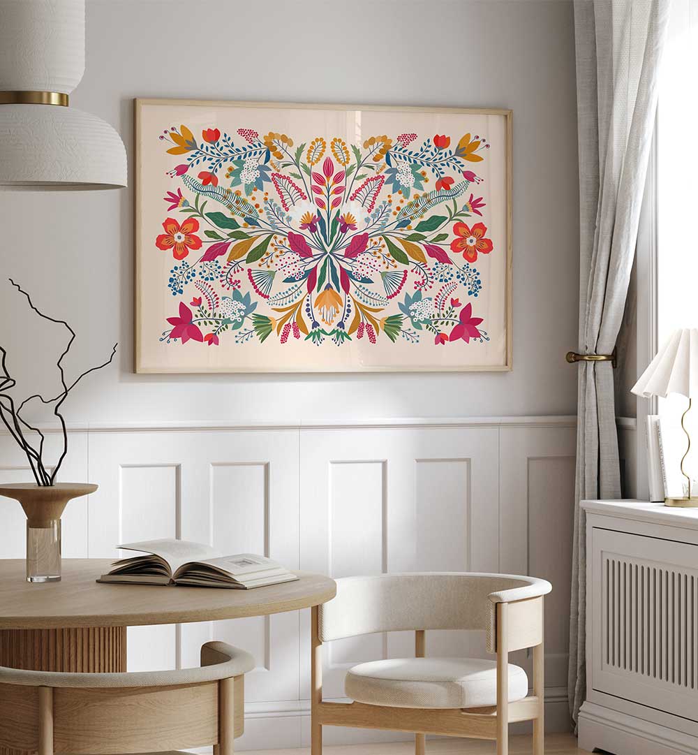 FRIDA'S GARDEN , FLORAL FLOWER PAINTINGS