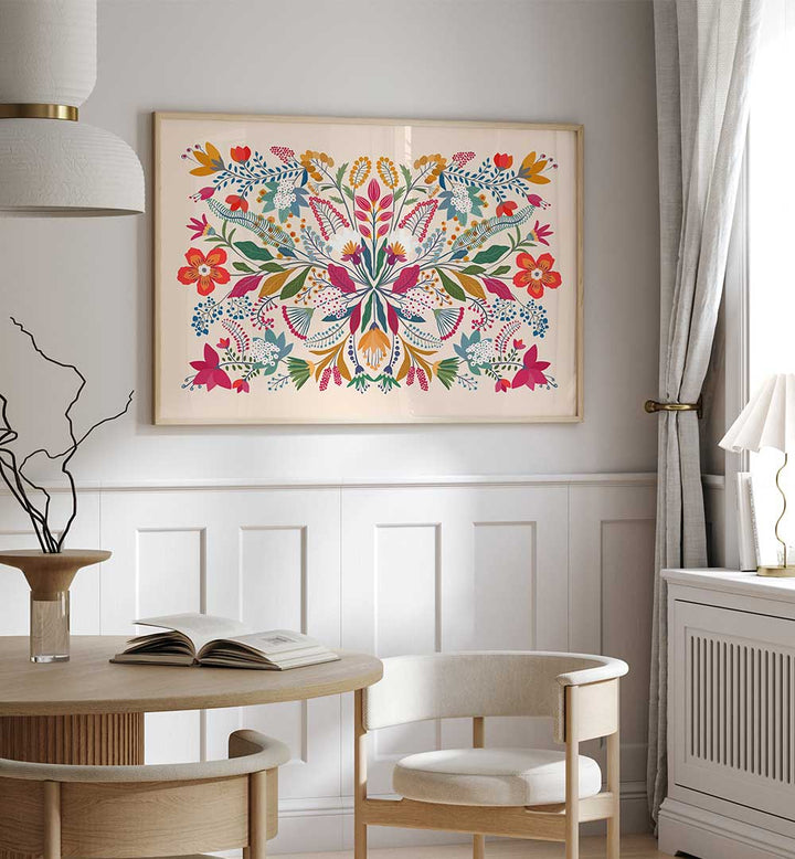 FRIDA'S GARDEN , FLORAL FLOWER PAINTINGS