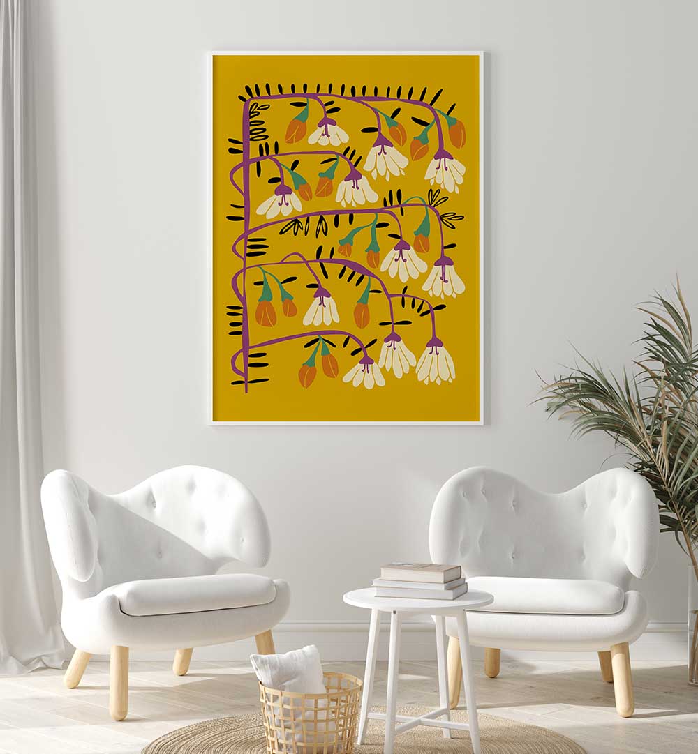 Brighten your space with MATISSE YELLOW, FLORAL FLOWER PAINTINGS, showcasing vibrant flora in captivating designs.