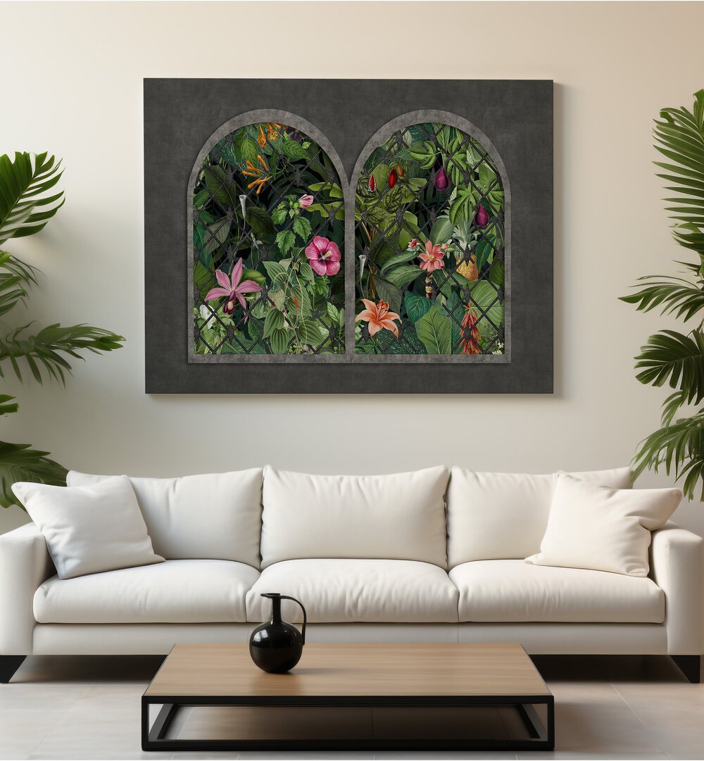 Transform your space with ROOM WITH A VIEW VII, FLORAL FLOWER PAINTINGS by Andrea Haase, featuring vibrant botanical art.