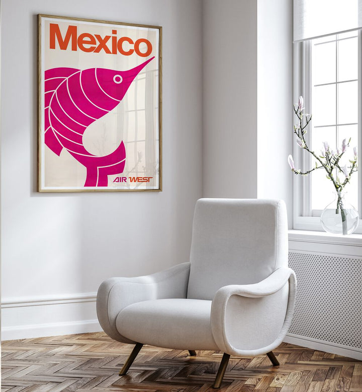 Colorful MEXICO I, VINTAGE TRAVEL POSTERS add vibrant charm to any space, showcasing Mexico's rich culture and landscapes.
