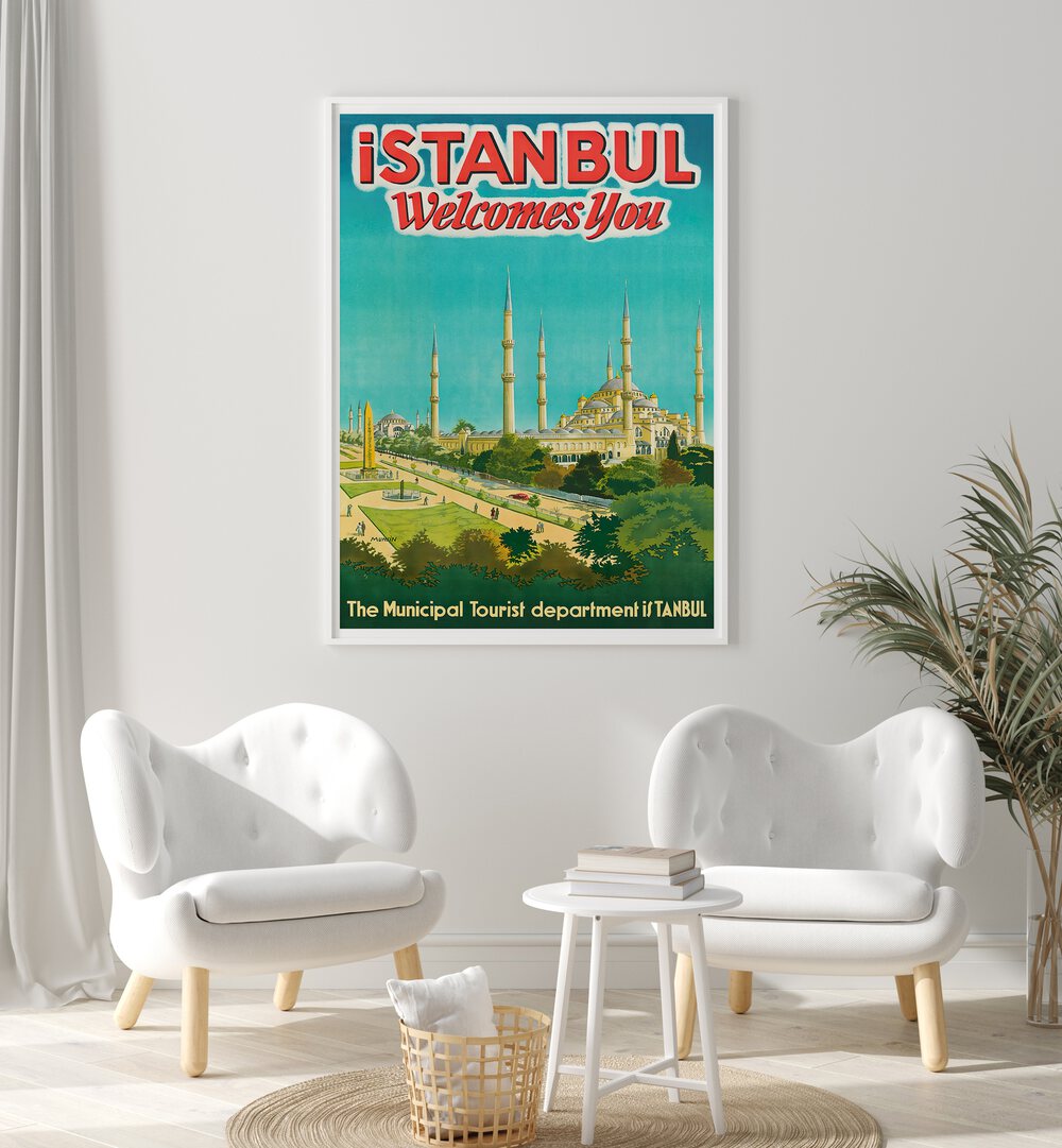 ISTANBUL II, VINTAGE TRAVEL POSTERS showcasing a beautiful retro design, perfect for any travel enthusiast's decor.