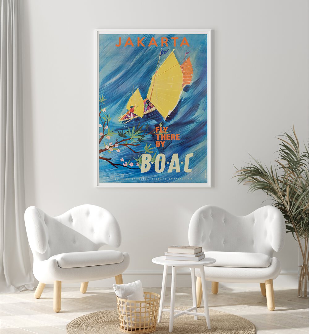 Decorate your space with JAKARIA, VINTAGE TRAVEL POSTERS showcasing vibrant Jakarta scenes and timeless adventures.
