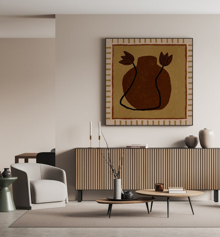 Stylish interior featuring OUT OF VASE BLOOMS II, FASHION POSTERS, enhancing modern home décor elegance.