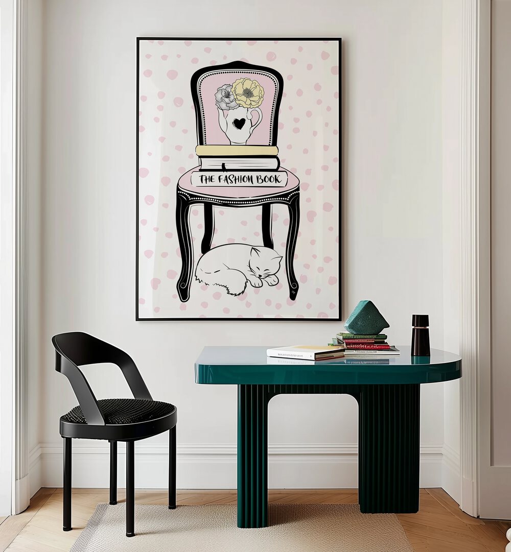 Elegant CHAIR STYLE, FASHION POSTERS by Martina enhance your space with sophistication and artistic flair.