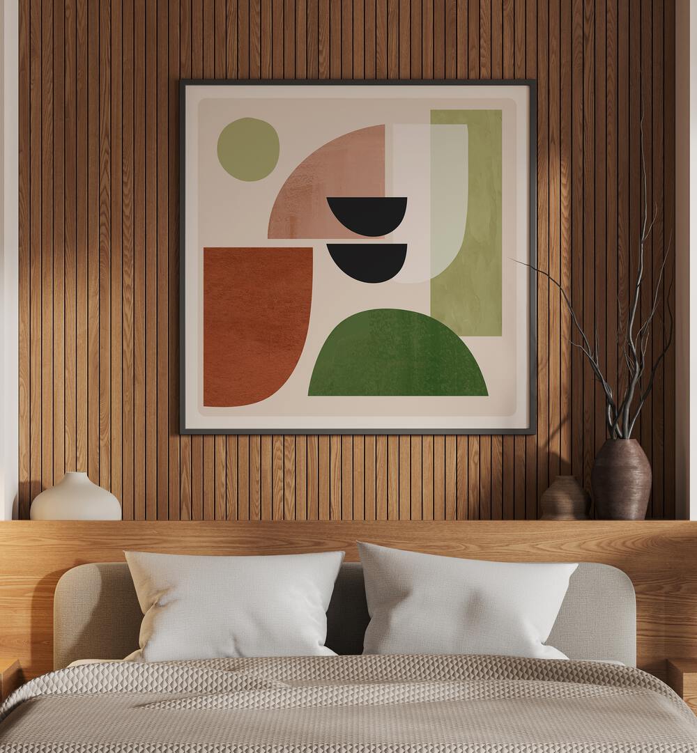 Transform your space with ABSTRACT MINIMAL SHAPES III, a stunning piece of BOHO ART PAINTINGS that enhances modern decor.